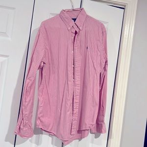 Ralph Lauren Pink Pinstripe Dress Shirt